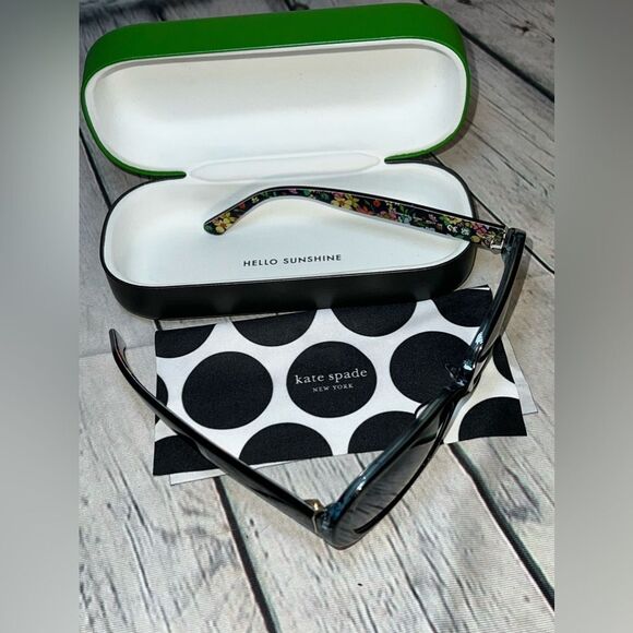 Kate Spade Ellison/F/S 807 Black/Grey Gradient Women's Sunglasses - Picture 2 of 6